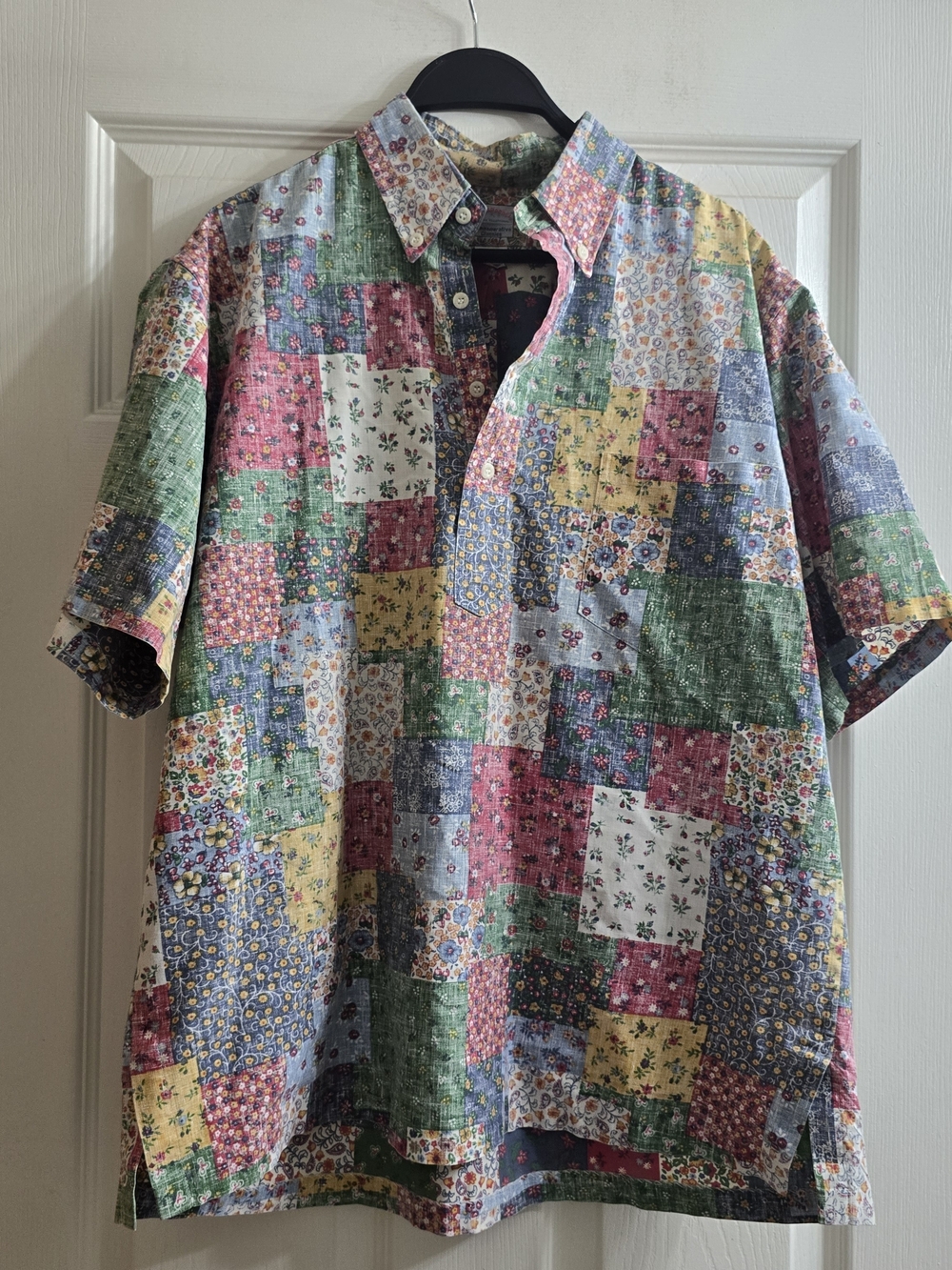 Vintage reyn spooner Patchwork Floral Button-Down Shirt L